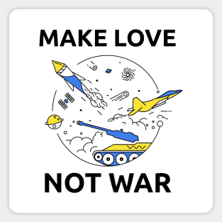 Make Love Not War Magnet